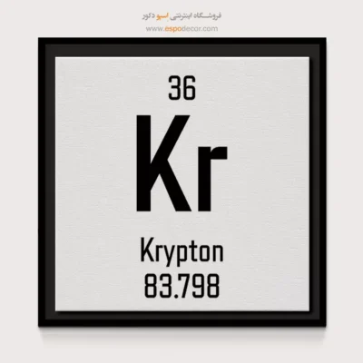 کریپتون – تابلو عناصر جدول تناوبی - اسپو دکور