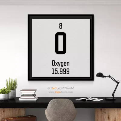 اکسیژن – تابلو عناصر جدول تناوبی - اسپو دکور