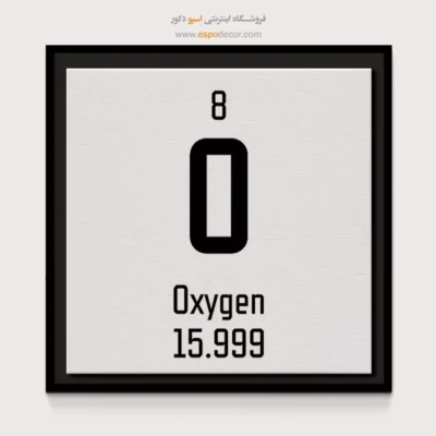 اکسیژن – تابلو عناصر جدول تناوبی - اسپو دکور