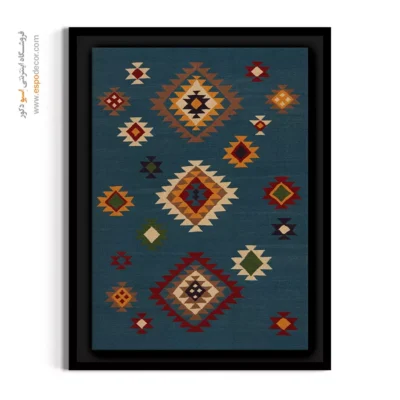 خرید تابلو گلیم به سبک معاصر - رنگین – تابلو گلیم ایرانی - اسپو دکور