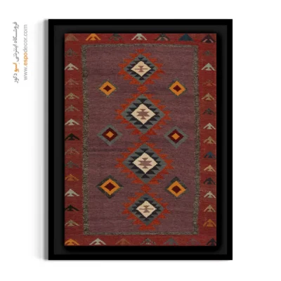 فروش آنلاین تابلو دکوراتیو - یاقوت – تابلو گلیم ایرانی - اسپو دکور