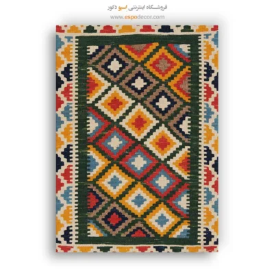 خرید تابلو با تم روشن - رودابه – تابلو گلیم ایرانی - اسپو دکور