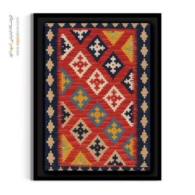 خرید تابلو عاشقانه برای هدیه - آهو – تابلو گلیم ایرانی - اسپو دکور
