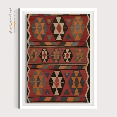 خرید تابلو با طراحی خاص - سوسن – تابلو گلیم ایرانی - اسپو دکور