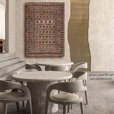 خرید تابلو گلیم برای اتاق خواب - آفاق – تابلو گلیم ایرانی - اسپو دکور
