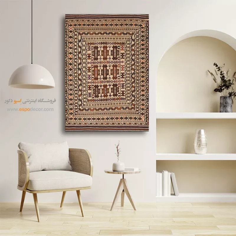 خرید تابلو بوم طرح گلیم
