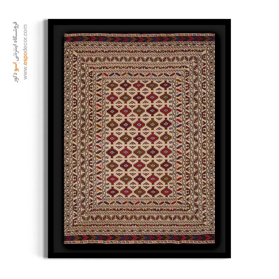 خرید تابلو بافتدار برای دکور - رها – تابلو گلیم ایرانی - اسپو دکور