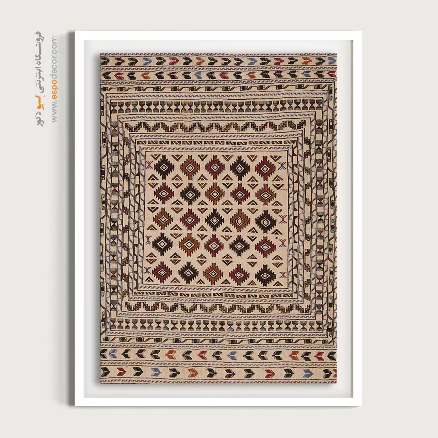 خرید تابلو با چاپ دقیق - داراب – تابلو گلیم ایرانی - اسپو دکور
