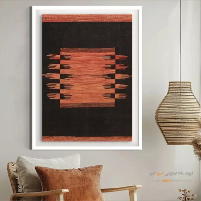 تابلو گلیم خاص - درنا – تابلو گلیم ایرانی - اسپو دکور