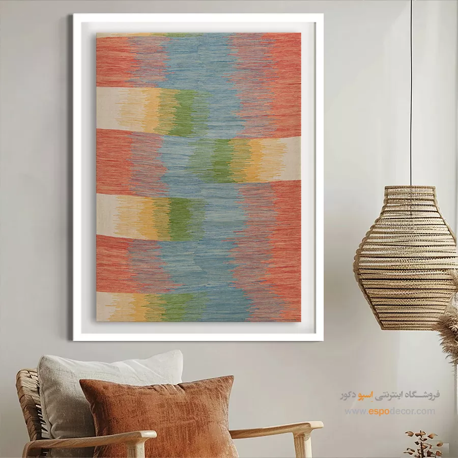 نقوش گلیم در تابلو - نیکسا – تابلو گلیم ایرانی - اسپو دکور