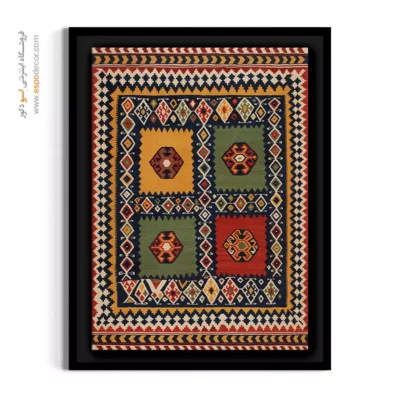 تزئین دیوار با تابلو گلیم - شاهین – تابلو گلیم ایرانی - اسپو دکور
