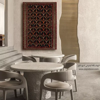 تابلو برای دیوار پذیرایی - هورین – تابلو گلیم ایرانی - اسپو دکور