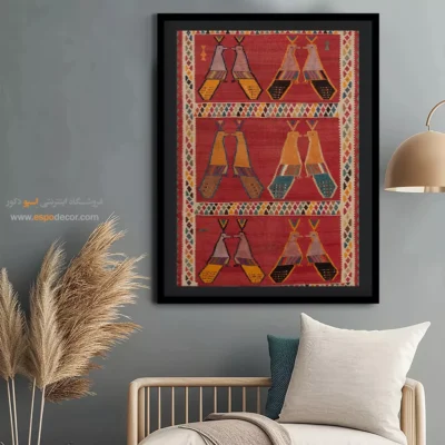 قیمت تابلو دیواری - آرون – تابلو گلیم ایرانی - اسپو دکور