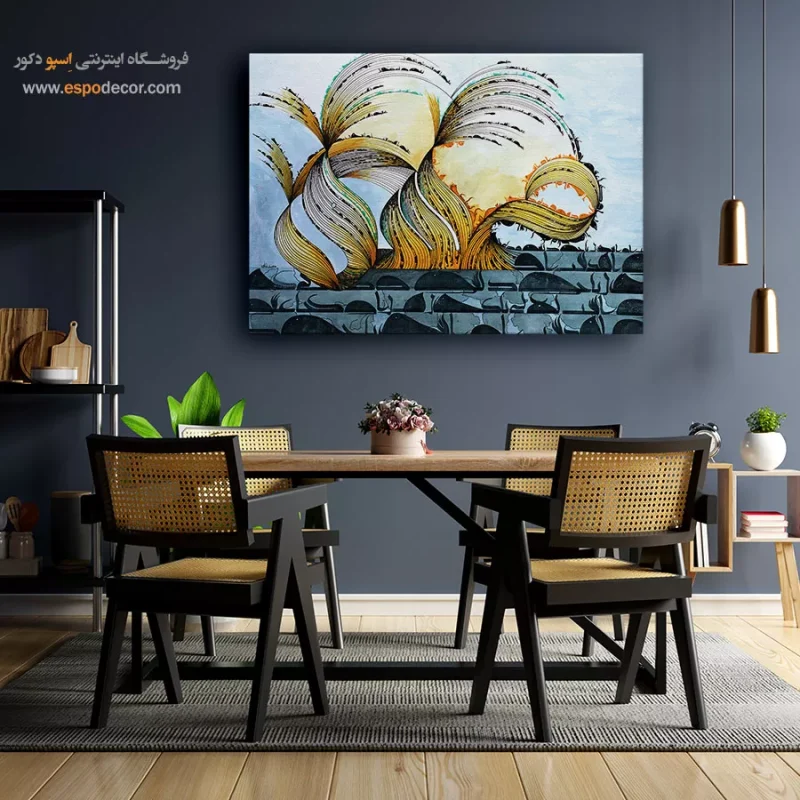 تابلو دکوراتیو هنری نقاشیخط