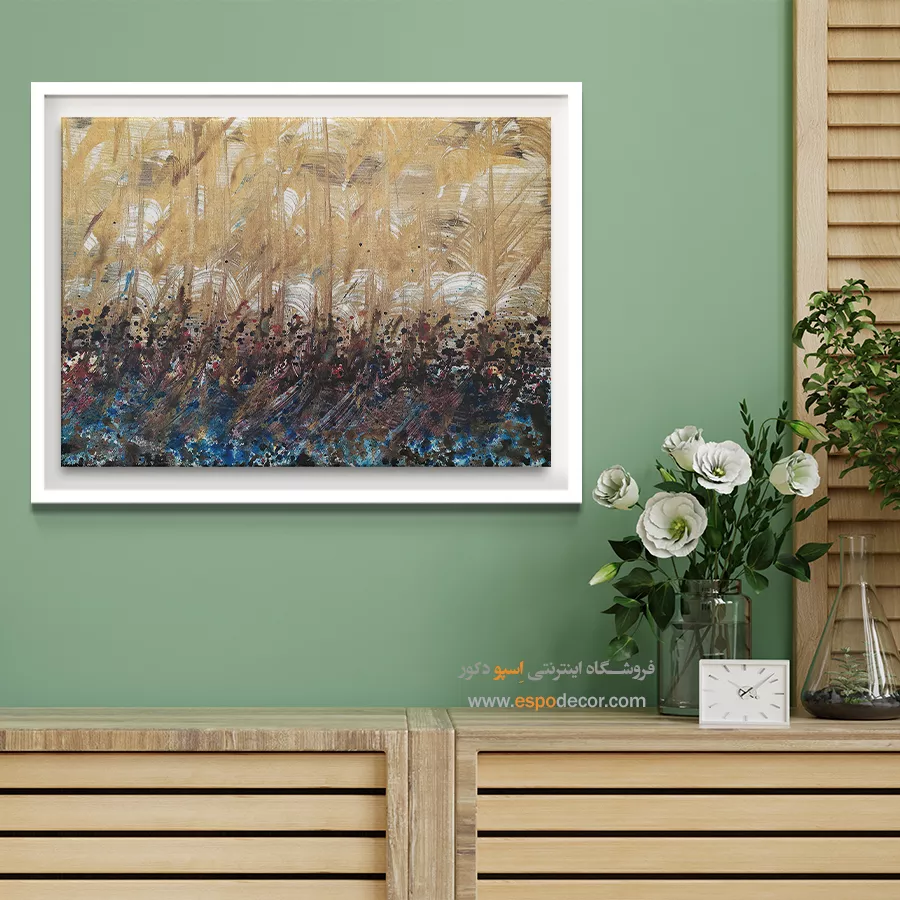 خرید تابلو برای پذیرایی - شور عاشقی – تابلو تایپوگرافی فارسی - اسپو دکور