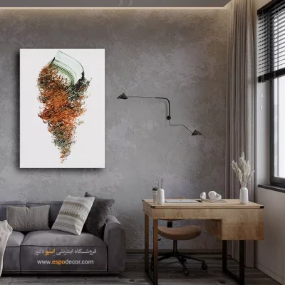 خرید تابلو خط - نقطه بسم الله – تابلو تایپوگرافی فارسی - اسپو دکور