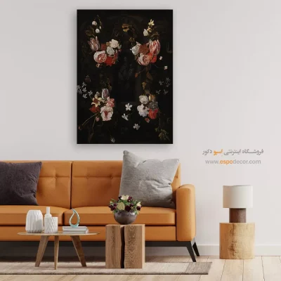 خرید تابلو روبنس - طاقچه گلدار با مجسمه مدونا – تابلو نقاشی پیتر پل روبنس - اسپو دکور