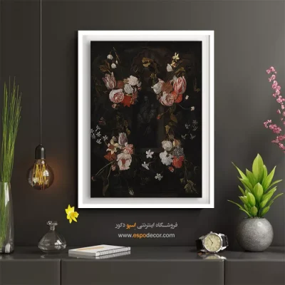 خرید تابلو روبنس - طاقچه گلدار با مجسمه مدونا – تابلو نقاشی پیتر پل روبنس - اسپو دکور