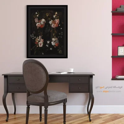 خرید تابلو روبنس - طاقچه گلدار با مجسمه مدونا – تابلو نقاشی پیتر پل روبنس - اسپو دکور