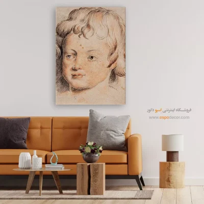 خرید تابلو هنری - سر بچه – تابلو نقاشی پیتر پل روبنس - اسپو دکور