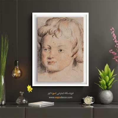 خرید تابلو هنری - سر بچه – تابلو نقاشی پیتر پل روبنس - اسپو دکور