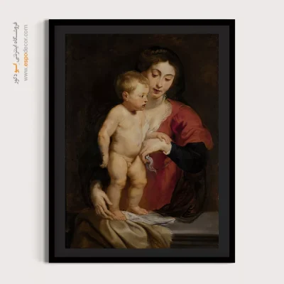 تابلو دکوراسیون لوکس - مدونا و کودک – تابلو نقاشی پیتر پل روبنس - اسپو دکور