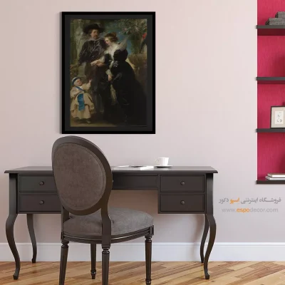 تابلو هنری لاکچری - روبنس و هلنا و پسرشان فرانس – تابلو نقاشی پیتر پل روبنس - اسپو دکور