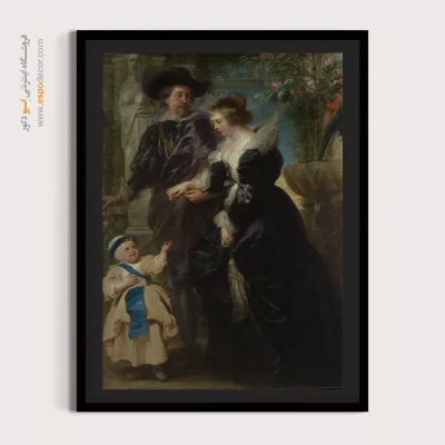 تابلو هنری لاکچری - روبنس و هلنا و پسرشان فرانس – تابلو نقاشی پیتر پل روبنس - اسپو دکور
