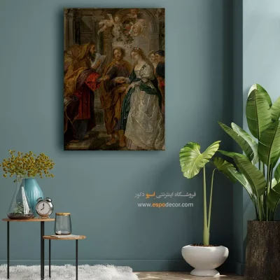 تابلو نقاشی خاص - نامزدی مریم باکره – تابلو نقاشی پیتر پل روبنس - اسپو دکور