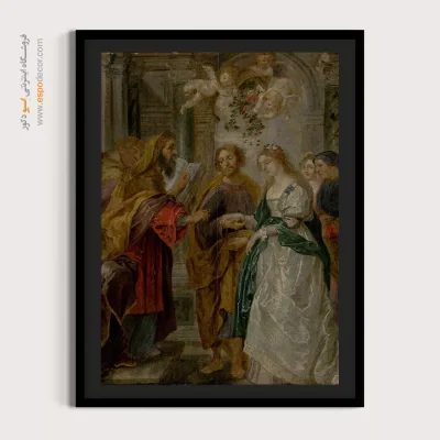 تابلو نقاشی خاص - نامزدی مریم باکره – تابلو نقاشی پیتر پل روبنس - اسپو دکور