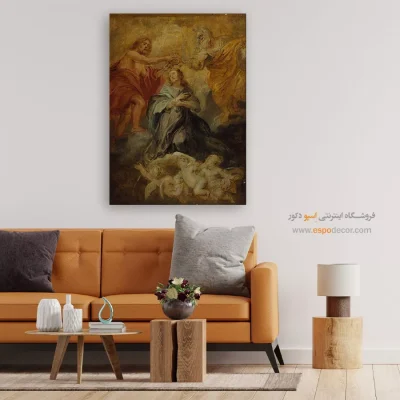 تابلو هنری خاص - تاج گذاری باکره – تابلو نقاشی پیتر پل روبنس - اسپو دکور