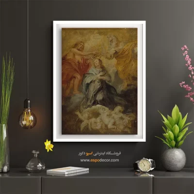 تابلو هنری خاص - تاج گذاری باکره – تابلو نقاشی پیتر پل روبنس - اسپو دکور