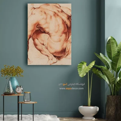 تابلو نقاشی مشهور - مرد برهنه – تابلو نقاشی پیتر پل روبنس - اسپو دکور