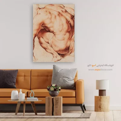 تابلو نقاشی مشهور - مرد برهنه – تابلو نقاشی پیتر پل روبنس - اسپو دکور