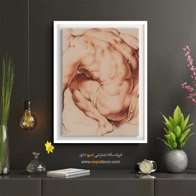 تابلو نقاشی مشهور - مرد برهنه – تابلو نقاشی پیتر پل روبنس - اسپو دکور