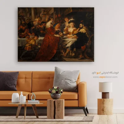 تابلو هنری بزرگ برای لابی - جشن هیرودیس – تابلو نقاشی پیتر پل روبنس - اسپو دکور