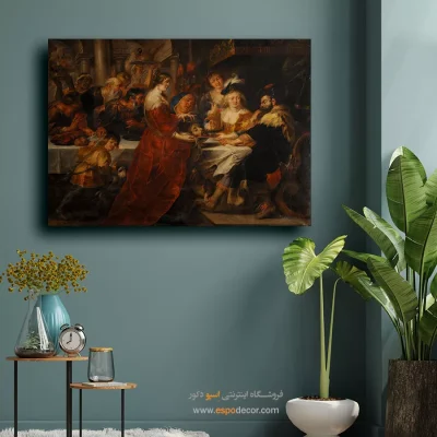 تابلو هنری بزرگ برای لابی - جشن هیرودیس – تابلو نقاشی پیتر پل روبنس - اسپو دکور