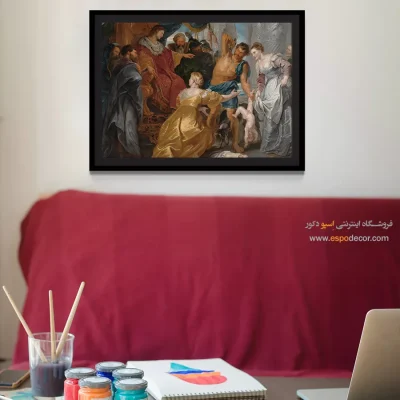 تابلو دیواری لوکس - قضاوت سلیمان – تابلو نقاشی پیتر پل روبنس - اسپو دکور