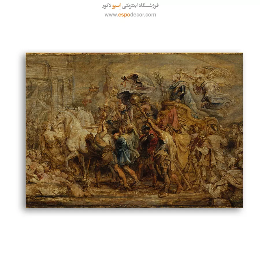 خرید تابلو نقاشی اروپایی - پیروزی هنری چهارم – تابلو نقاشی پیتر پل روبنس - اسپو دکور