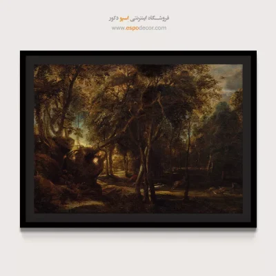 تابلو نقاشی ویژه کلکسیون - جنگلی در سپیده دم – تابلو نقاشی پیتر پل روبنس - اسپو دکور