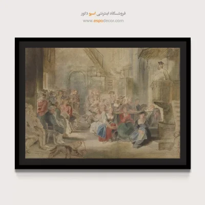 تابلو نقاشی کمیاب کلاسیک - موعظه‌ای در کلیسای یک روستا – تابلو نقاشی پیتر پل روبنس - اسپو دکور