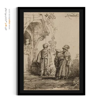 تابلو نقاشی کلاسیک - یعقوب و لابان – تابلو نقاشی رامبراند - اسپو دکور