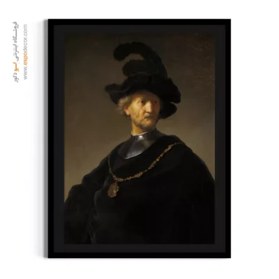 تابلو سبک کلاسیک - پیرمرد با زنجیر طلا – تابلو نقاشی رامبراند - اسپو دکور