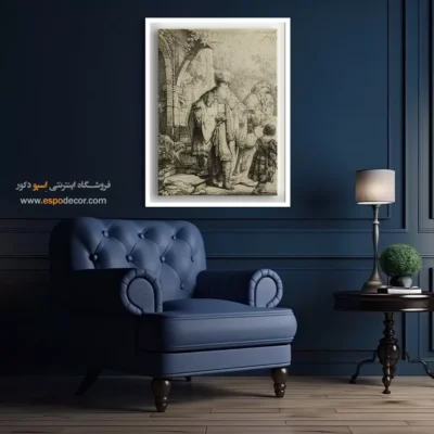 نقاشی رامبراند - اخراج هاجر و اسماعیل توسط ابراهیم – تابلو نقاشی رامبراند - اسپو دکور