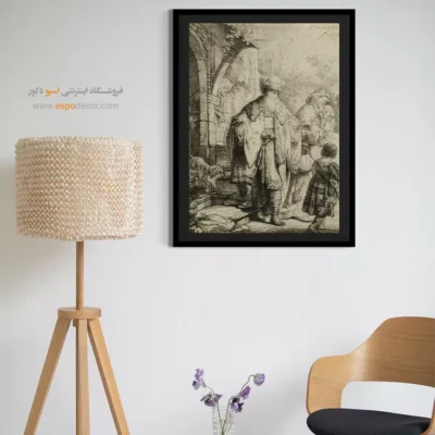 نقاشی رامبراند - اخراج هاجر و اسماعیل توسط ابراهیم – تابلو نقاشی رامبراند - اسپو دکور