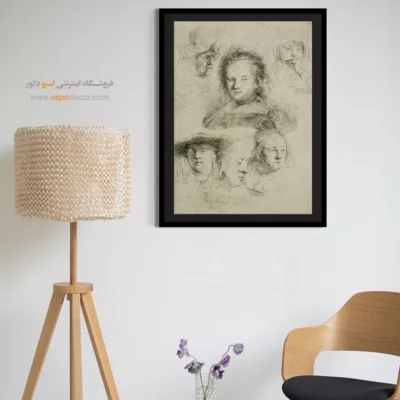 تابلو دکوراتیو - اسکیس های رئیس ، ساسکیا و دیگران – تابلو نقاشی رامبراند - اسپو دکور