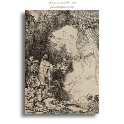 خرید تابلو رامبراند - زنده کردن لازاروس – تابلو نقاشی رامبراند - اسپو دکور