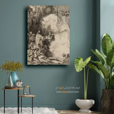 خرید تابلو رامبراند - زنده کردن لازاروس – تابلو نقاشی رامبراند - اسپو دکور