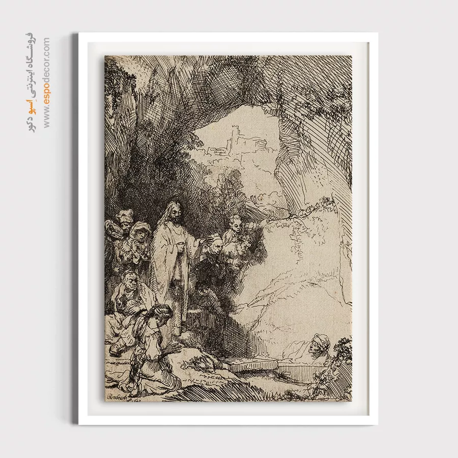 خرید تابلو رامبراند - زنده کردن لازاروس – تابلو نقاشی رامبراند - اسپو دکور