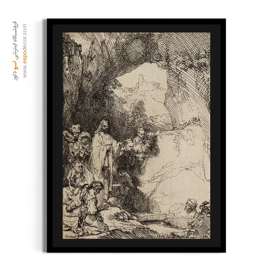 خرید تابلو رامبراند - زنده کردن لازاروس – تابلو نقاشی رامبراند - اسپو دکور